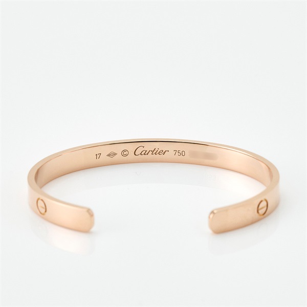 Cartier ラブブレスレット オープン バングル ピンクゴールド 750PGの画像2