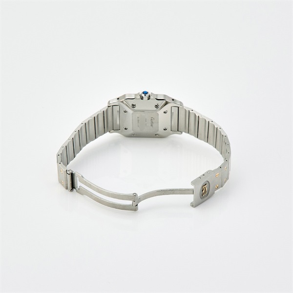 Cartier サントスガルベ 2961 自動巻き 腕時計 39MM/LM グレー/ゴースト文字盤 シルバー ゴールド グレー SS YGの画像4