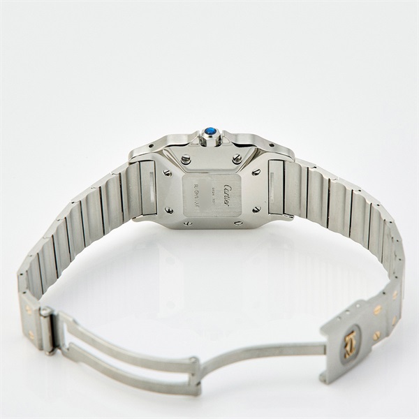 Cartier サントスガルベ 2961 自動巻き 腕時計 39MM/LM グレー/ゴースト文字盤 シルバー ゴールド グレー SS YGの画像5