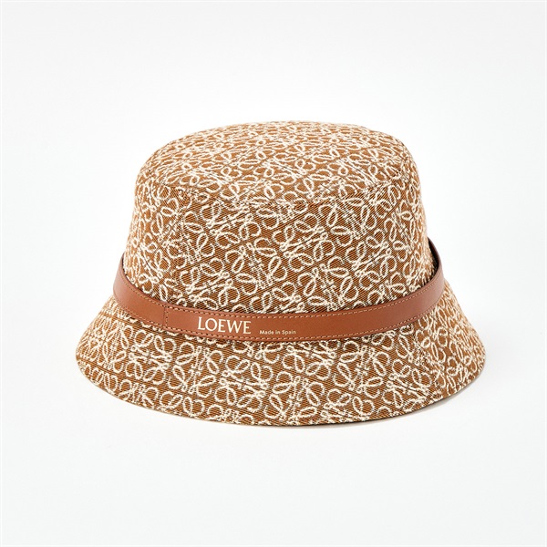 LOEWE アナグラム 帽子 ブラウン コットン ポリエステルの画像1