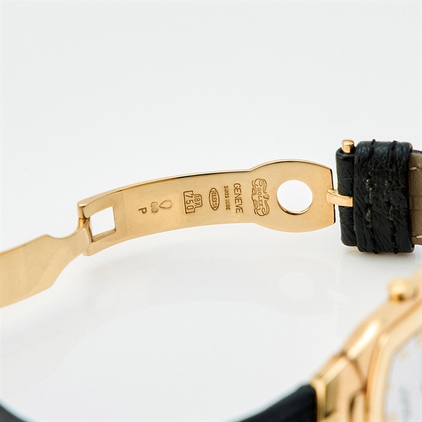 ROLEX チェリーニ 6633 クオーツ 腕時計 29.5MM 白文字盤 ゴールド ブラック 750YG レザー N番の画像6