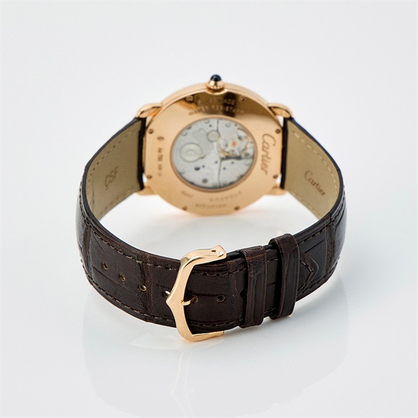 Cartier ロンド ルイ カルティエ W6800251 手巻き 腕時計 36MM アイボリー文字盤 ローズゴールド 750RG レザーの画像3