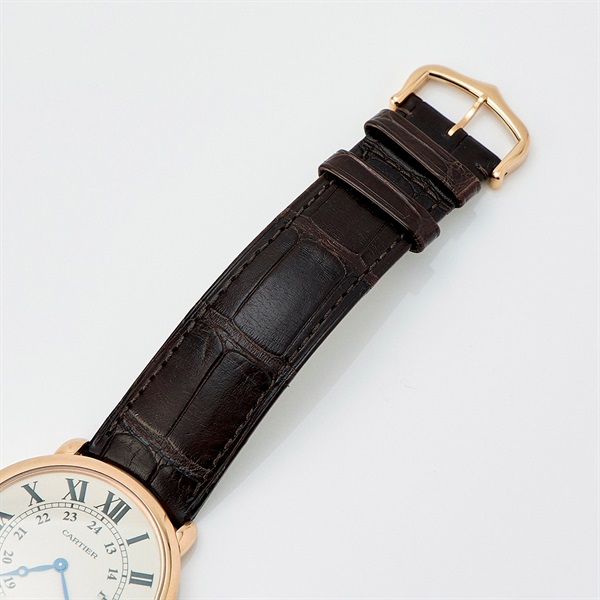 Cartier ロンド ルイ カルティエ W6800251 手巻き 腕時計 36MM アイボリー文字盤 ローズゴールド 750RG レザーの画像4