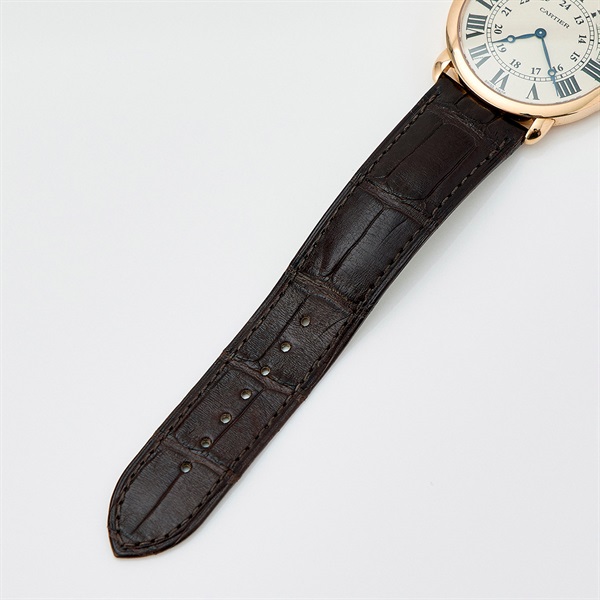 Cartier ロンド ルイ カルティエ W6800251 手巻き 腕時計 36MM アイボリー文字盤 ローズゴールド 750RG レザーの画像5