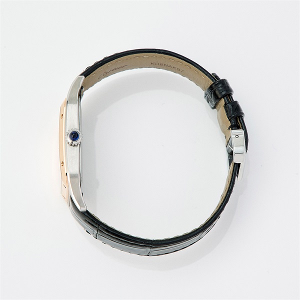 Cartier サントスデュモン W2SA0011 クオーツ 腕時計 LM シルバー文字盤 シルバー ピンクゴールド SS PGの画像1