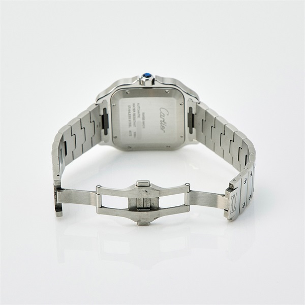 Cartier サントス ドゥ カルティエ WSSA0018 自動巻き 腕時計 LM シルバー文字盤 シルバー SSの画像4