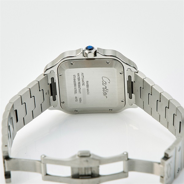 Cartier サントス ドゥ カルティエ WSSA0018 自動巻き 腕時計 LM シルバー文字盤 シルバー SSの画像5