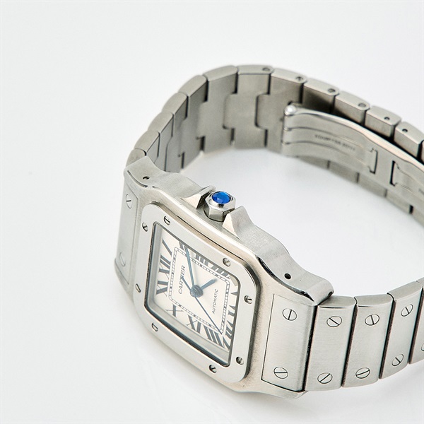 Cartier サントス ガルベ W20098D6 自動巻き 腕時計 XL シルバー文字盤 シルバー SSの画像2