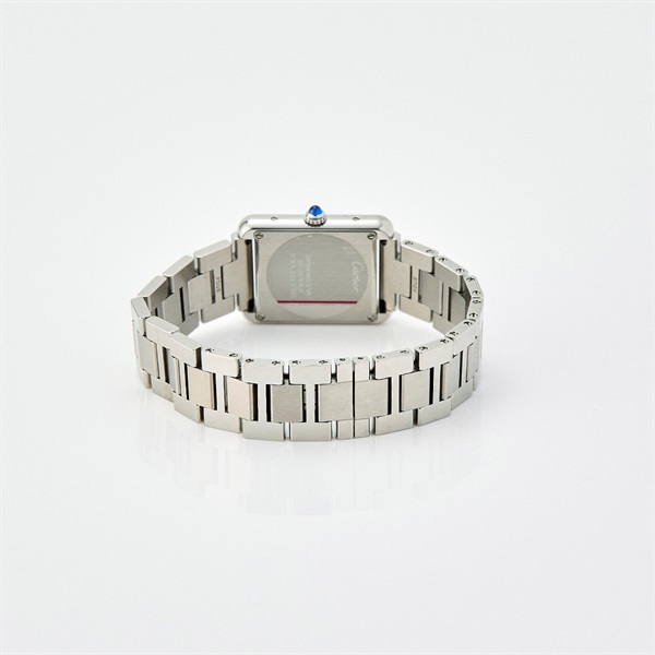 Cartier タンクソロ W5200013 クオーツ 腕時計 SM シルバー文字盤 シルバー SSの画像3