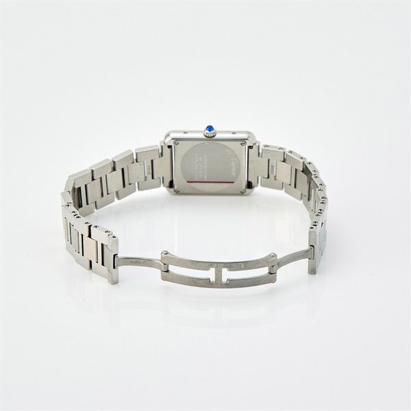 Cartier タンクソロ W5200013 クオーツ 腕時計 SM シルバー文字盤 シルバー SSの画像4