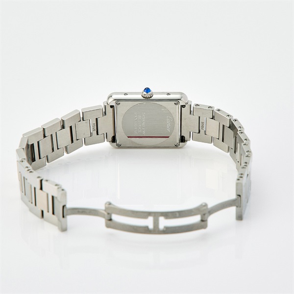 Cartier タンクソロ W5200013 クオーツ 腕時計 SM シルバー文字盤 シルバー SSの画像5