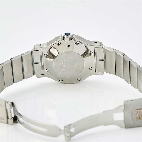 Cartier サントスオクタゴン 81037188 自動巻き 腕時計 LM 白文字盤 シルバー ホワイト SSの画像5