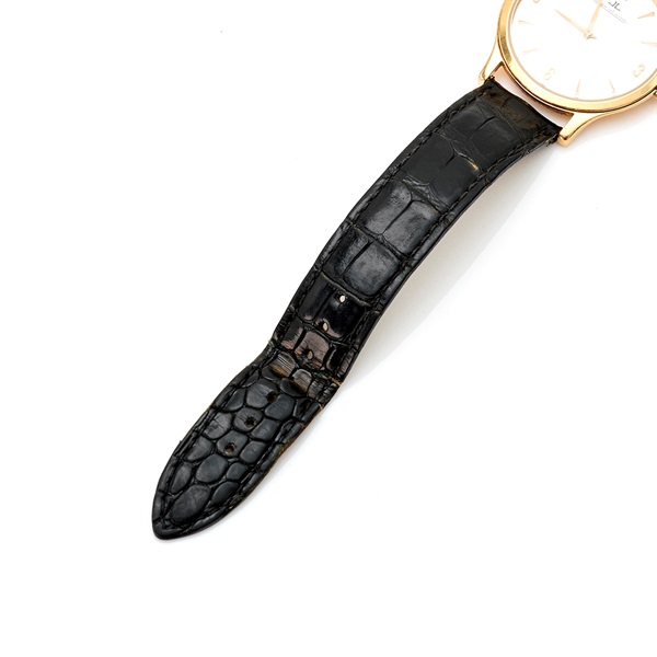 JAEGER-LECOULTRE マスター・ウルトラスリム 145.2.79 手巻き 腕時計 34MM シルバー文字盤 ピンクゴールド ブラック YG レザーの画像4