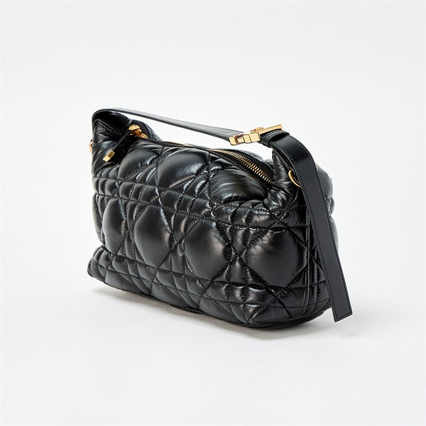 Christian Dior ノマド カナージュ ハンドバッグ M7220 ブラック ゴールド ラムスキンの画像1