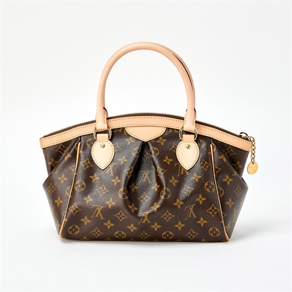 LOUIS VUITTON ティヴォリ PM ハンドバッグ M40143 ブラウン ゴールド レザーの画像2