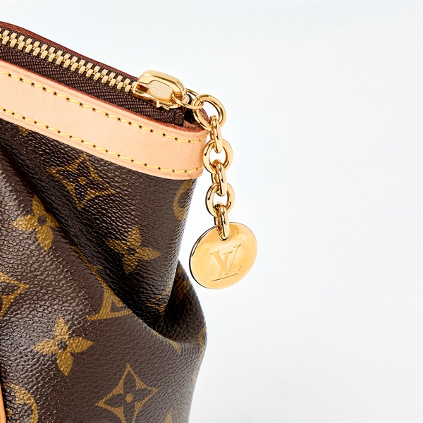 LOUIS VUITTON ティヴォリ PM ハンドバッグ M40143 ブラウン ゴールド レザーの画像4