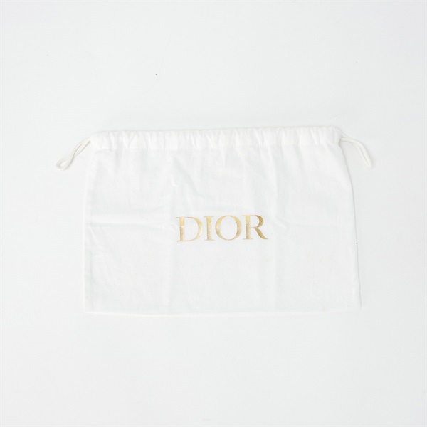 Christian Dior モンテーニュ 30 ショルダーバッグ ネイビー ゴールド キャンバス レザーの画像10