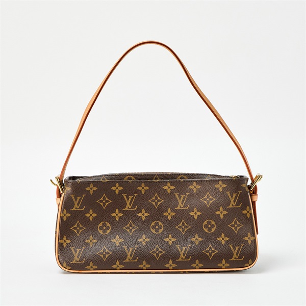 LOUIS VUITTON ヴィバ シテ モノグラム MM ショルダーバッグ M51164 ブラウン ゴールド PVC レザーの画像2