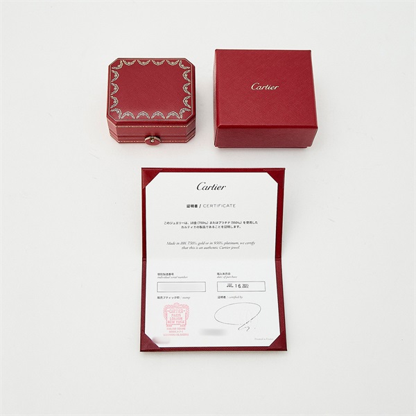 Cartier ダムール ピアス XS ピンクゴールド 750PGの画像4