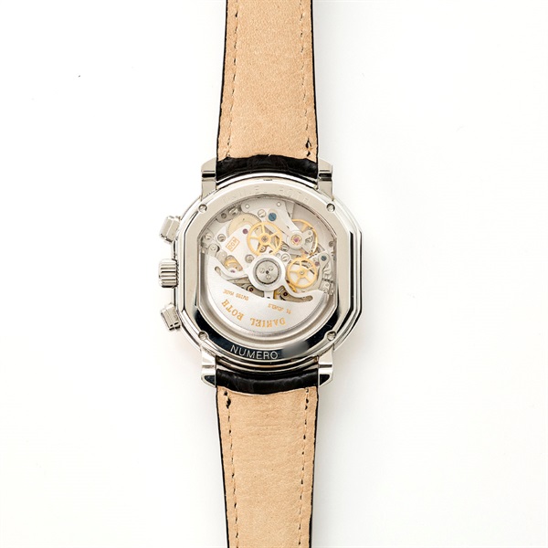 DANIEL ROTH エルプリメロ スポーツクロノグラフ S247-ST-SL 自動巻き 腕時計 38MM シルバー文字盤 ブラック SS レザーの画像7