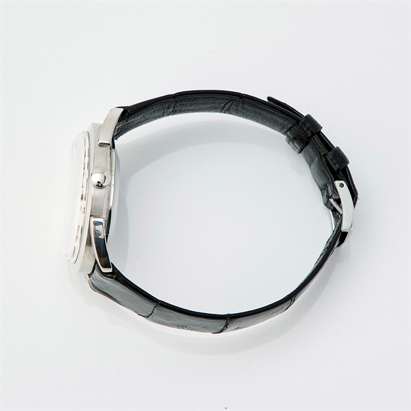 VACHERON CONSTANTIN クロノメーターロワイヤル 6694 自動巻き 腕時計 35MM シルバー文字盤 ブラック WG レザーの画像1