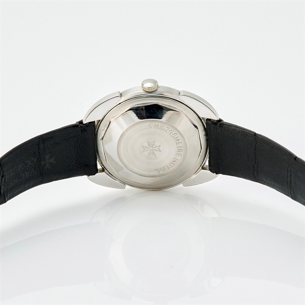 VACHERON CONSTANTIN クロノメーターロワイヤル 6694 自動巻き 腕時計 35MM シルバー文字盤 ブラック WG レザーの画像8