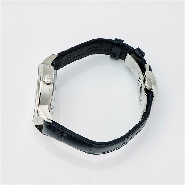 GLASHUTTE ORIGINAL パノマティックルナ 190024632 自動巻き 腕時計 40MM ブルー文字盤 ブラック SS レザーの画像1