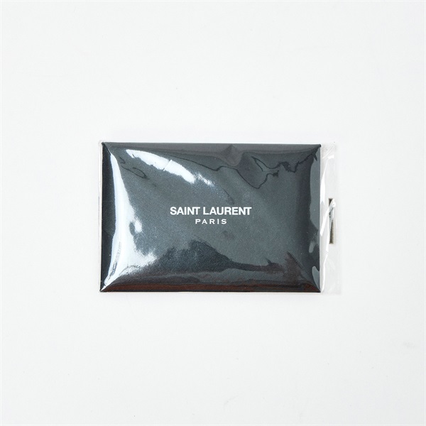 Yves Saint Laurent ウエストハリウッド ショルダーバッグ ブラック シルバー レザーの画像9