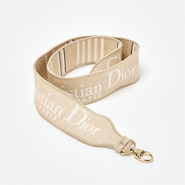 Christian Dior LADY D‐LITE ミディアム ハンドバッグ ベージュ ホワイト ゴールド キャンバスの画像6