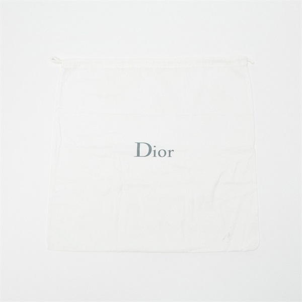 Christian Dior レディディオール ミディアム ハンドバッグ ホワイト ゴールド カーフスキンの画像7