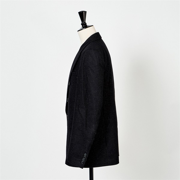 Yves Saint Laurent テーラードジャケット 50 ブラック ウール コットンの画像1