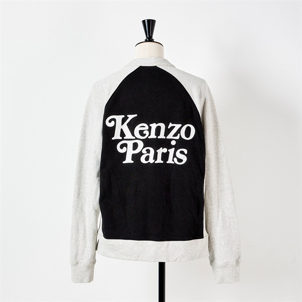 KENZO カーディガン M FE55SW1314MV ブラック グレー コットン ポリエステルの画像2