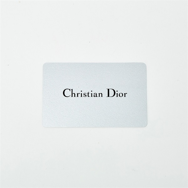 Christian Dior レディディオール ミディアム ハンドバッグ ブラック ゴールド レザーの画像9