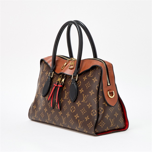 LOUIS VUITTON 2WAYハンドバッグ モノグラム テュイルリー ハンドバッグ M43795 ブラウン ゴールド レザーの画像1