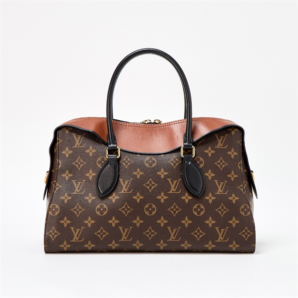 LOUIS VUITTON 2WAYハンドバッグ モノグラム テュイルリー ハンドバッグ M43795 ブラウン ゴールド レザーの画像2