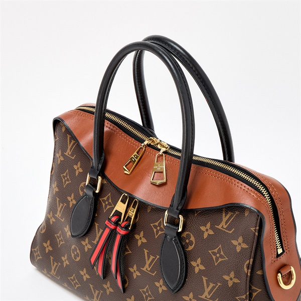 LOUIS VUITTON 2WAYハンドバッグ モノグラム テュイルリー ハンドバッグ M43795 ブラウン ゴールド レザーの画像3