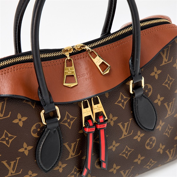 LOUIS VUITTON 2WAYハンドバッグ モノグラム テュイルリー ハンドバッグ M43795 ブラウン ゴールド レザーの画像4