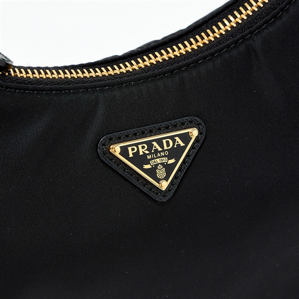 PRADA RE-NYLON ショルダーバッグ ブラック ゴールド ナイロンの画像4