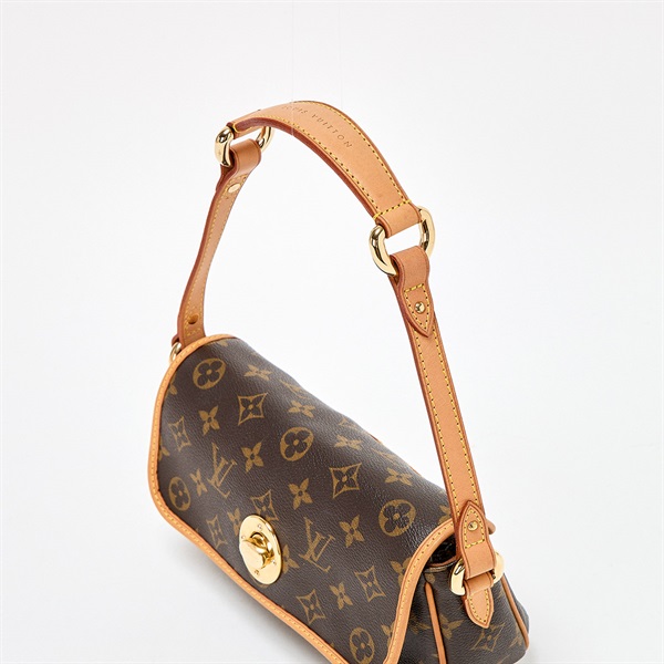 LOUIS VUITTON モノグラム PM ショルダーバッグ M40078 ブラウン ゴールド PVCの画像3