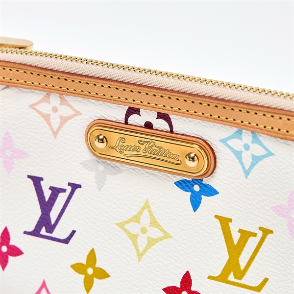 LOUIS VUITTON モノグラムマルチカラー ポシェットミラMM ショルダーバッグ M60096 ホワイト ゴールド PVCの画像4