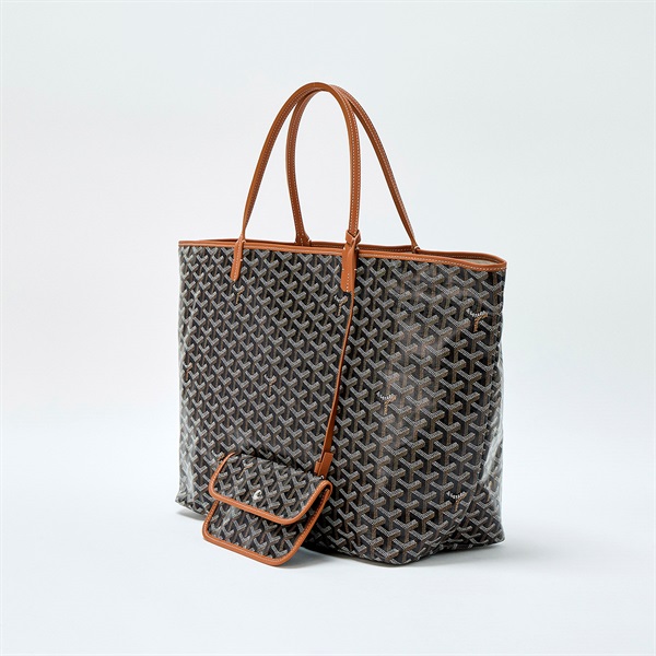 GOYARD サンルイ GM トートバッグ ブラック オレンジ PVCの画像1