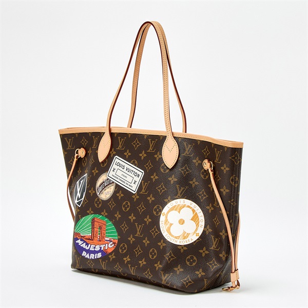 LOUIS VUITTON ネヴァーフル PM トートバッグ ブラウン ゴールド PVCレザーの画像1