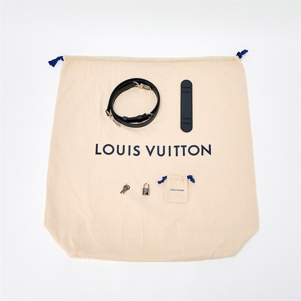 LOUIS VUITTON キーポル バンドリエール 55 ボストンバッグ M54129 ネイビー モノグラムキャンバスの画像6