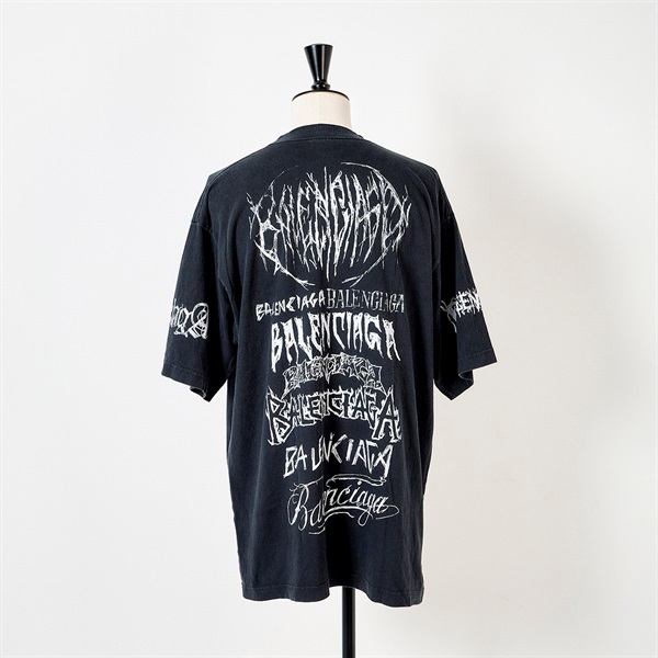 BALENCIAGA DIY METAL Tシャツ M ブラック コットンの画像2