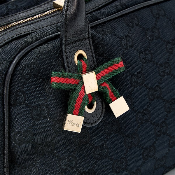 GUCCI プリンシー GGキャンバス ショルダーバッグ ネイビー グリーン レッド シルバー キャンバスの画像4