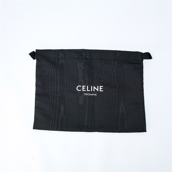 CELINE AVA ベルベット トリオンフ ショルダーバッグ ブラック シルバー ベルベットの画像7