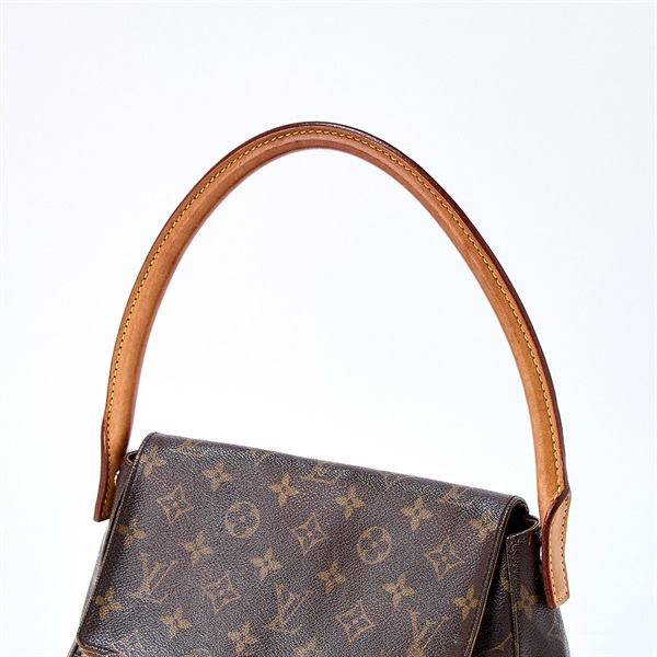 LOUIS VUITTON ルーピング ショルダーバッグ M51147 ブラウン ゴールド PVCの画像3