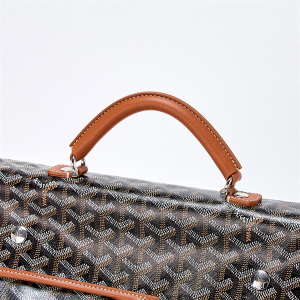 GOYARD サン・レジェ バックパック ブラウン ブラック ホワイト PVCの画像3