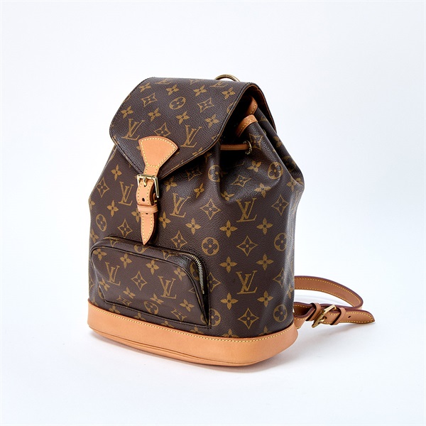 LOUIS VUITTON モノグラム モンスリ バックパック M51136 ブラウン ゴールド PVCの画像1