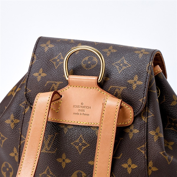 LOUIS VUITTON モノグラム モンスリ バックパック M51136 ブラウン ゴールド PVCの画像3